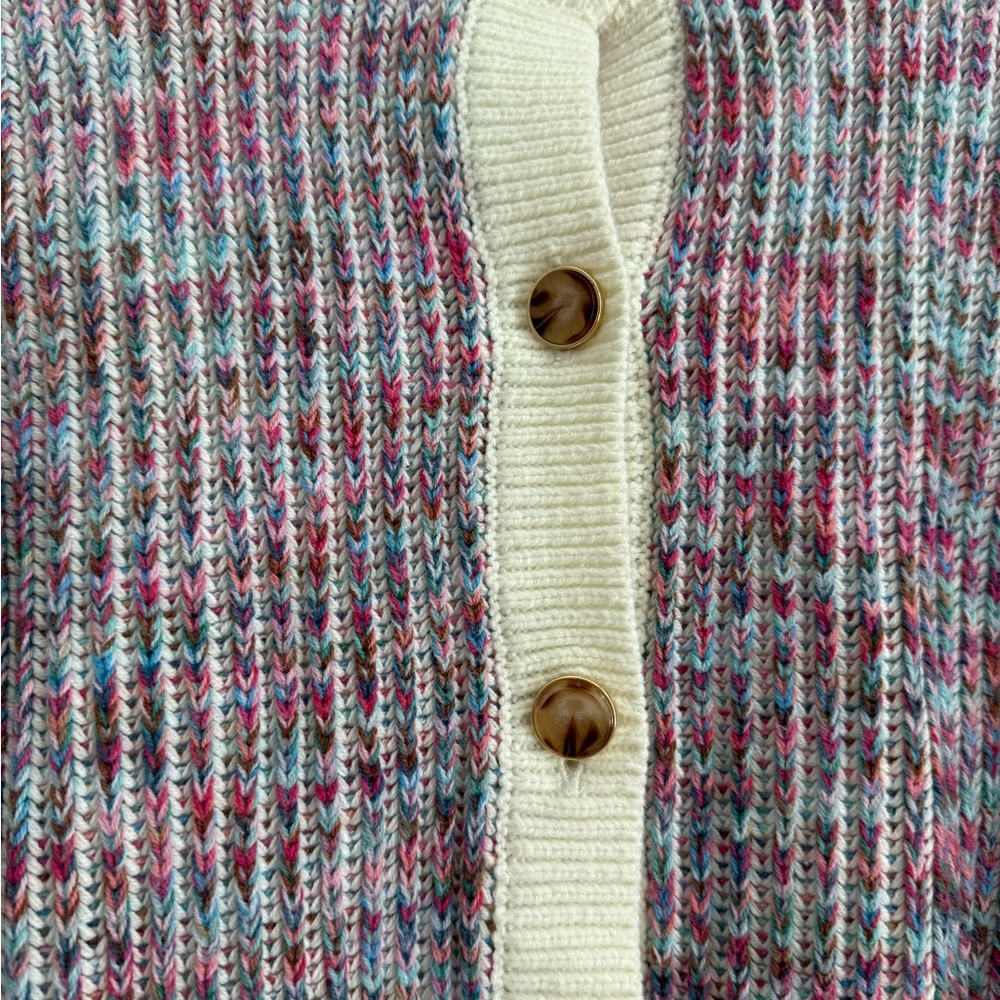 J. Crew Factory Multicolor Button-Up Cardigan - Picture 3 of 4